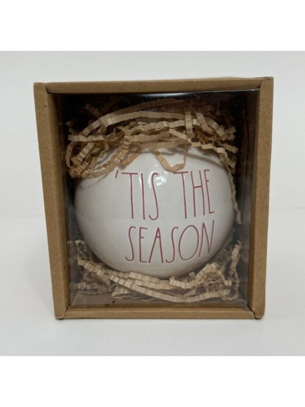Rae Dunn ‘Tis The Season Christmas Ceramic Ornament